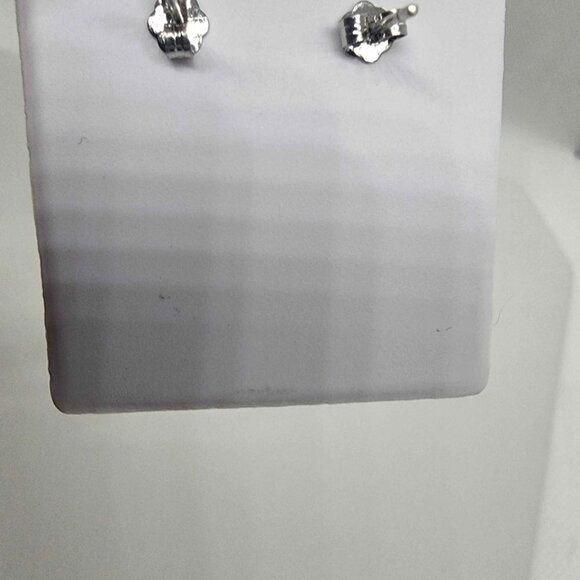 NEW Sterling Silver 925 Elegant Earrings With CZ Stones - Picture 4 of 5